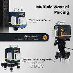 CIGMAN cross line laser level 3D 3X 360°Self Auto Leveling Rotary Remote Control