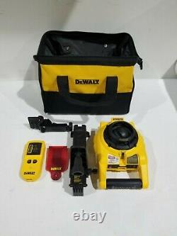 DEWALT 150 ft. Red Self-Leveling Rotary Laser Level with Detector DW074KD
