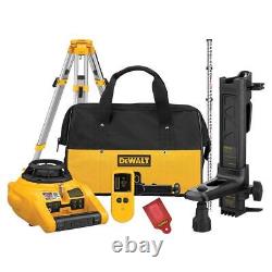 DEWALT DW074KDT Cordless Red Beam Interior And Exterior Self-Leveling Rotary Las