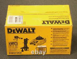 DEWALT DW074KD 100ft SELF LEVELING ROTARY LASER LEVEL KIT W CASE CLAMP