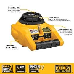 DEWALT DW074KD 100ft Self Leveling Interior/Exterior Rotary Laser Kit