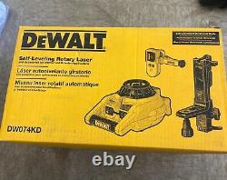 DEWALT DW074KD 100ft Self Leveling Interior/Exterior Rotary Laser Kit