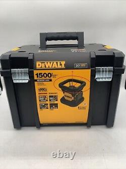 DEWALT Rotary Red Laser Level Kit 20V 150' Self-Leveling withDetector + TSTAK Case