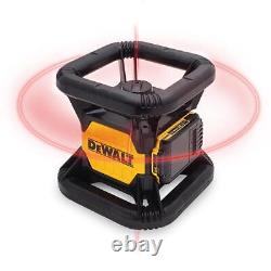 DEWALT Self-Leveling Rotary Laser 150 ft. With Detector + Battery + Charger + Case