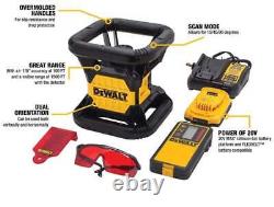 DEWALT Self-Leveling Rotary Laser 150 ft. With Detector + Battery + Charger + Case