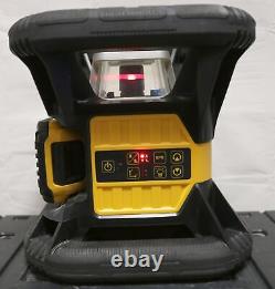 DW079LR 20V 2000 Foot Range Cordless Self Leveling Red Rotary Laser withCase