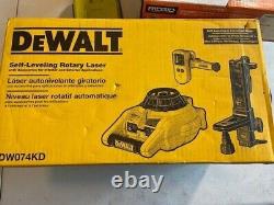 DeWALT 150 ft. Red Self-Leveling Rotary Laser Level with Detector and Clamp, Wal