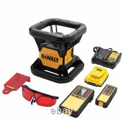 DeWALT DW074LR 20V 1500 Foot Range Cordless Self Leveling Red Rotary Laser