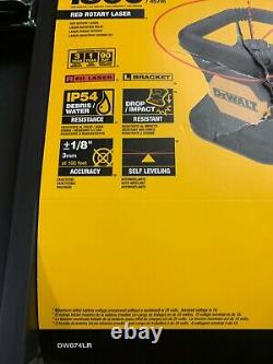 DeWALT DW074LR 20V 1500 Foot Range Cordless Self Leveling Red Rotary Laser