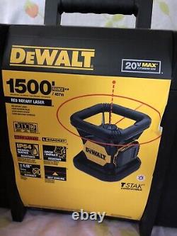 DeWALT DW074LR 20V 1500' Range Cordless Self Leveling Red Rotary Laser NEW