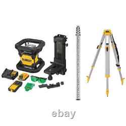 DeWALT DW079LGK 20V MAX Self Leveling IP67 Class 3 Green Rotary Laser Kit