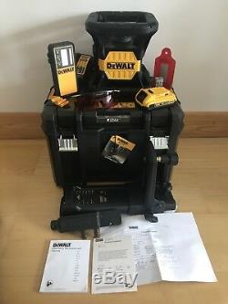 DeWalt DCE074D1R 18V XR Self Leveling Red Rotary Laser Kit 457m + Detector