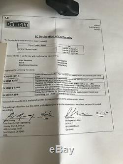 DeWalt DCE074D1R 18V XR Self Leveling Red Rotary Laser Kit 457m + Detector