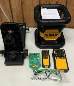 Dewalt 20 Volt Green Self-Leveling Rotary Laser Kit Complete With Hardcase