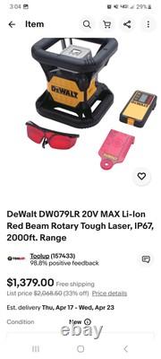 Dewalt 20v DW079LR rotary laser level
