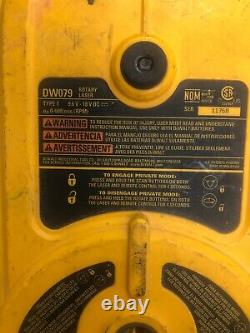 Dewalt Dw079 18v Self-leveling Rotary Red Laser Level Parts Or Repair Broken