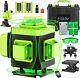 Elikli 4d 16 Lines Green Laser Level Auto Self Leveling 360 Rotary Cross Measure
