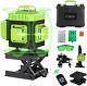 Elikliv 16 Line Self Leveling Laser Level 4d 360 Green Beam Auto Rotary Measure