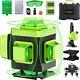 Elikliv 4d Green Beam 16 Lines 360° Laser Level Self Leveling 4x360° Rotary Lift