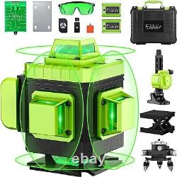 Elikliv 4D Green Beam 16 Lines 360° Laser Level Self Leveling 4x360° Rotary Lift