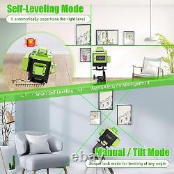 Elikliv 4D Green Beam 16 Lines 360° Laser Level Self Leveling 4x360° Rotary Lift