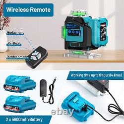 Elikliv 4x360 Self Leveling Line Laser Rotary Base Rotating Alignment +Receiver