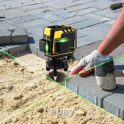 Elikliv Rotary 3x360° 12 Lines Self Leveling Laser Level Green 3D Cross Line