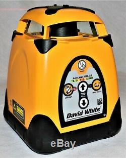 Exc David White 48-3110gr Electronic Self-Leveling Rotary Laser Single Slope USA