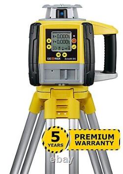 GEOMAX Zone 60 DG Self-leveling Dual Grade Rotary Laser with Digital Receiver