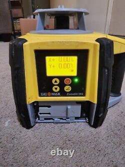 GEOMAX Zone 60 HG Self-leveling Dual Grade Rotary Laser with Digital Receiver