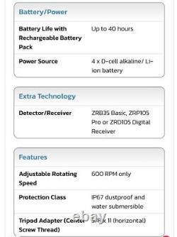 GeoMax Zone40H Self-Leveling Rotary Laser with ZRD105 Digital Receiver