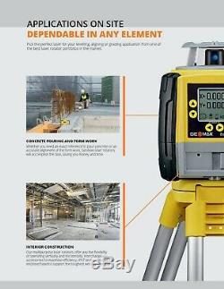 Geomax 6013520 Zone20H Self-Leveling Horizontal Rotary Laser WithTripod & 14' Rod