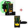 Green Laser Level Auto Self Leveling Rotary Cross Measure + Bracket + Detector