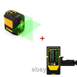 Green Laser Level Auto Self Leveling Rotary Cross Measure + Bracket + detector