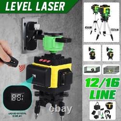 Green Laser Level Self Leveling 12 Lines 3D 360 Rotary for DIY Construction