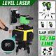 Green Laser Level Self Leveling 12 Lines 3d 360 Rotary For Diy Construction