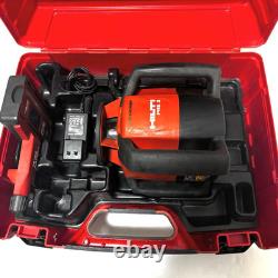HILTI PRE 3 Rotating Red Laser Rotary Level with PRA 20 Receiver Charger Battery