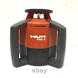 HILTI PRE 3 Rotating Red Laser Rotary Level with PRA 20 Receiver Charger Battery