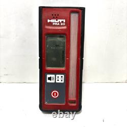 HILTI PRE 3 Rotating Red Laser Rotary Level with PRA 20 Receiver Charger Battery