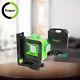 Huepar 3dlaser Level Rotary Cross Line Self-leveling Green Beams With Hard Case