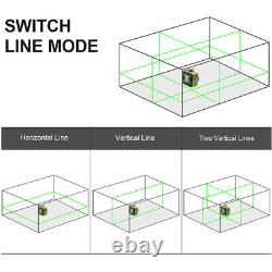 Huepar 3DLaser Level Rotary Cross Line Self-Leveling Green Beams With Hard Case