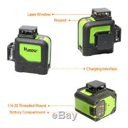 Huepar 903CG rotary laser level green Cross Line Laser Self Leveling 45m 147ft