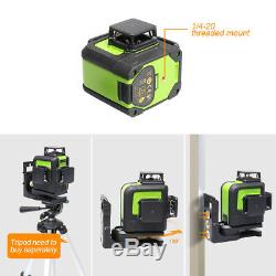 Huepar 903CG rotary laser level green Cross Line Laser Self Leveling 45m 147ft