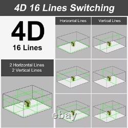 Huepar 904DG Lines Green Laser Level Auto Self Leveling 360 Rotary Cross Measure