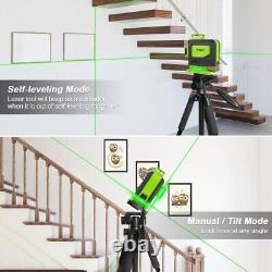 Huepar 904DG Lines Green Laser Level Auto Self Leveling 360 Rotary Cross Measure