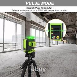 Huepar 904DG Lines Green Laser Level Auto Self Leveling 360 Rotary Cross Measure