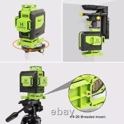 Huepar 904DG Lines Green Laser Level Auto Self Leveling 360 Rotary Cross Measure