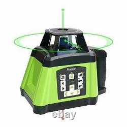 Huepar Electronic Self-Leveling Green Rotary Laser Level Kit -Horizontal&Vertica