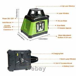 Huepar Electronic Self-Leveling Green Rotary Laser Level Kit -Horizontal&Vertica