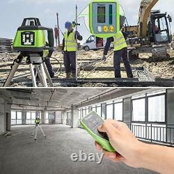 Huepar Electronic Self-Leveling Green Rotary Laser Level Kit -Horizontal&Vertica